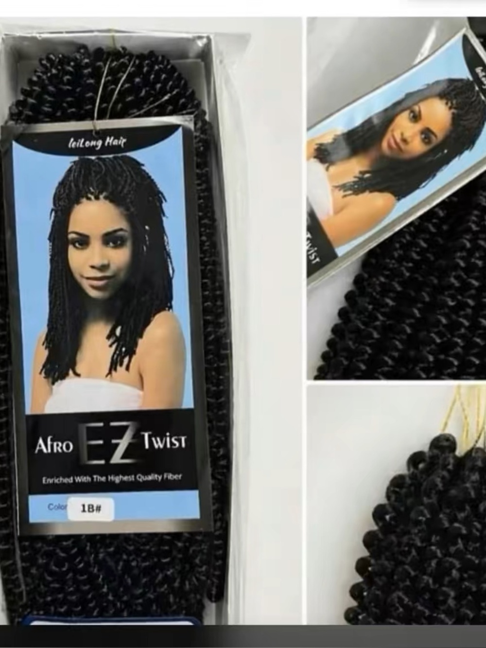 Women’s Synthetic Crochet Braids - 1B Black